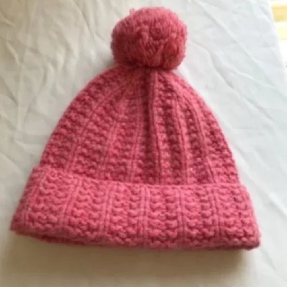 VINTAGE Abercrombie & Fitch 100% Wool CABLE KNIT HAT New rare